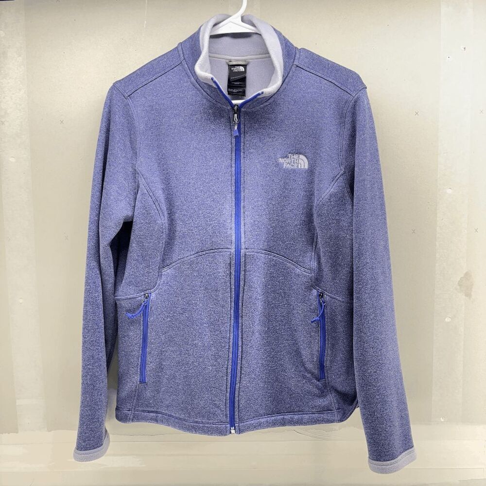 The North Face C656 Softshell Jacket Coat Light Purple Periwinkle Womens Large